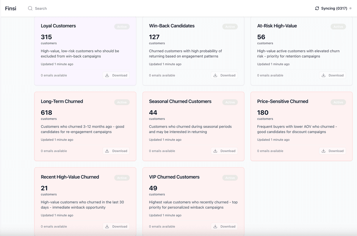 All your data in one place