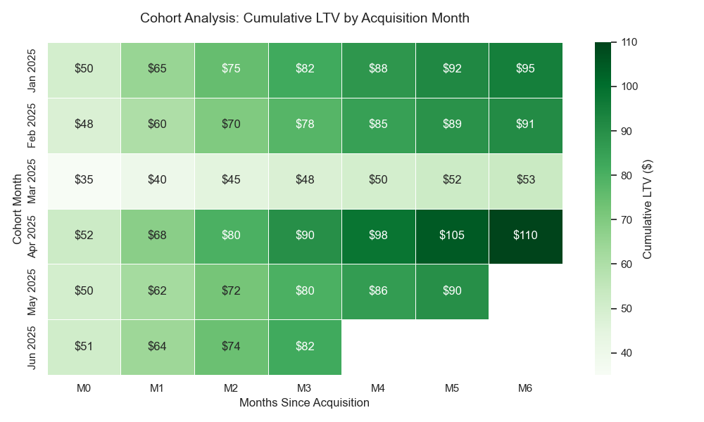 Cohort Analysis Heatmap