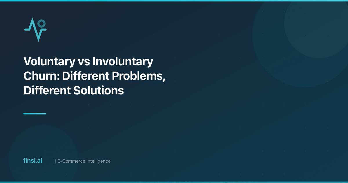Voluntary vs Involuntary Churn: Different Problems, Different Solutions
